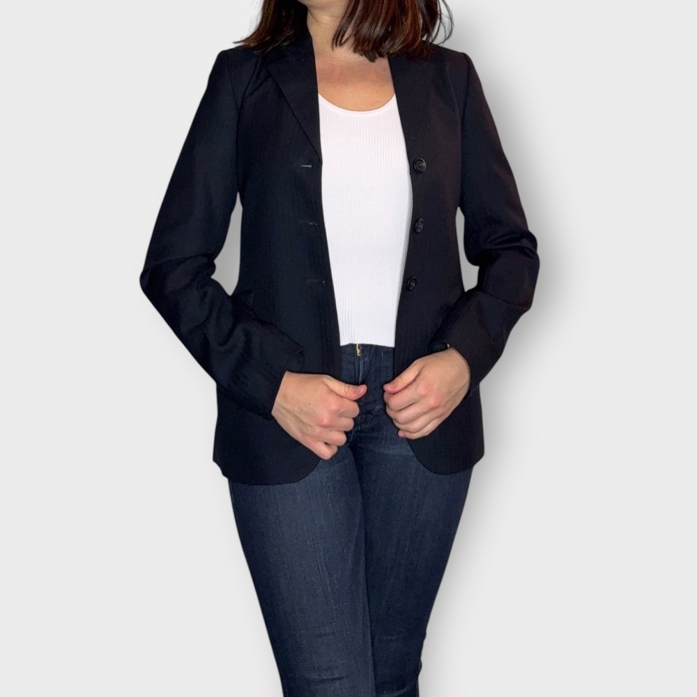 Grand Prix Dark Navy Wool Equestrian Jacket/Blazer